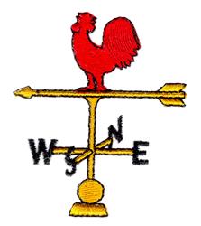 Weathervane - 4x4 bird beginner-friendly machine embroidery design for kitchen aprons