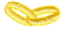 quick stitch ring machine embroidery pattern - Wedding Rings perfect for Home Decor