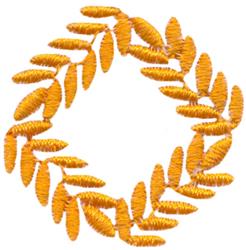 quick stitch diamond machine embroidery pattern - Wheat Diamond for kitchen tea towels