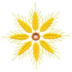 beginner-friendly cutwork machine embroidery pattern - Wheat Stalks Cutwork for kitchen tea towels