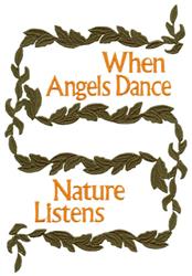 detailed dance machine embroidery pattern - When Angels Dance for festive table runners