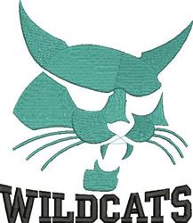 Wildcats - 6x10 wildcat detailed machine embroidery design for decorative pillow covers