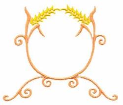 beginner-friendly frame machine embroidery pattern - Wildflower Frame for kitchen tea towels