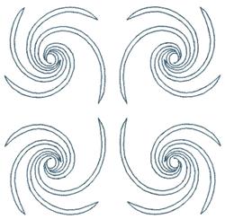 beginner-friendly tunnel machine embroidery pattern - Wind Tunnels for patchwork quilt blocks