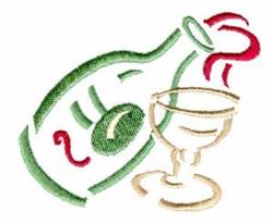 quick stitch bottle machine embroidery pattern - Wine Bottle for Wine Tasting Events