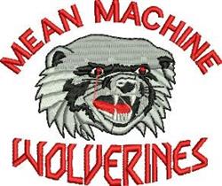 Wolverine Mascot - 5x7 mascot detailed machine embroidery design for Gym Towels