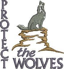 mascot beginner-friendly machine embroidery - Wolves Mascot perfect for Backpacks