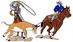 Team Calf Ropers Embroidery Design | EmbroideryDesigns.com