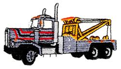 detailed wrecker machine digital embroidery pattern - Wrecker perfect for Cap Fronts