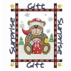 Patchwork Bears - 4x4 bear detailed machine embroidery design for cute baby onesies