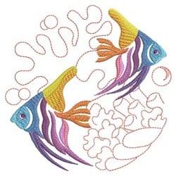 tropical fish embroidery designs