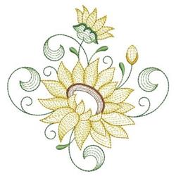 Rippled Lily Embroidery Design