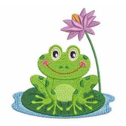 Frog Gig Embroidery Design