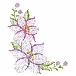 Rippled Lily Embroidery Design