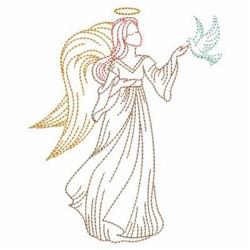 Dove Angel Embroidery Design | EmbroideryDesigns.com