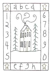 tree beginner-friendly machine embroidery - Saltbox Sampler perfect for kitchen aprons