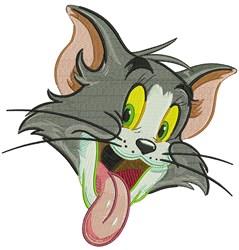 detailed kitten machine embroidery pattern - Cartoon Cat for decorative pillow covers