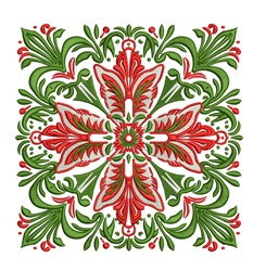 block detailed machine embroidery - Christmas Block for decorative wall hangings