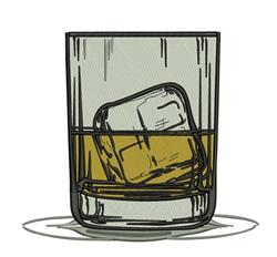 Cocktail Drink - 4x4 drink detailed machine embroidery design perfect for Bar Mats