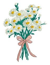 detailed daisy machine embroidery pattern - Daisy Bouquet for decorative pillow covers
