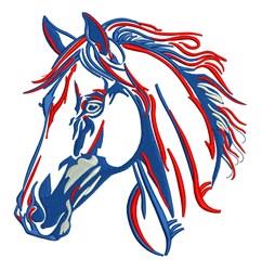 Horse Head - 4x4 head detailed machine embroidery design perfect for Horse Blankets