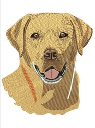 Labrador Retriever - 4x4 puppy dog detailed embroidery design for cute baby onesies