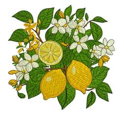 detailed leaf machine embroidery pattern - Lemon Grove perfect for kitchen aprons