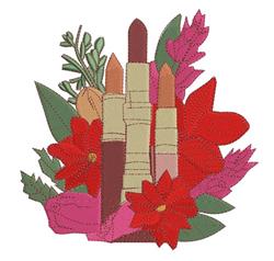 lipstick detailed machine embroidery - Lipstick perfect for Beauty Accessories