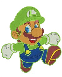 detailed louigi machine digital embroidery pattern - Louigi perfect for Themed Decor