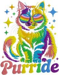 detailed kitten machine embroidery pattern - Purride Cat for Kids Room Decor
