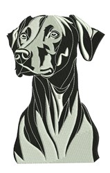 detailed puppy dog machine embroidery pattern - Rhodesian Ridgeback dog for decorative pillow covers