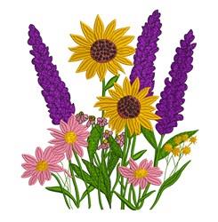 sunflower detailed machine embroidery - Sunflower Meadow perfect for kitchen aprons