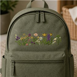 leaf detailed machine embroidery - Wildflower Border perfect for Event Centerpieces