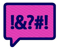 detailed !&?! machine digital embroidery pattern - !&?! perfect for reusable tote bags