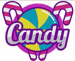 detailed candy machine embroidery pattern - Candy perfect for decorative wall hangings
