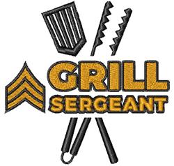 Grill Sergeant Tools - 4x4 tool detailed machine embroidery design for Play Mats