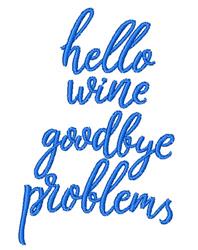 problem beginner-friendly machine embroidery - Hello Wine Goodbye Problems for patchwork quilt blocks