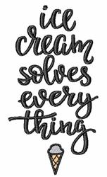 everything beginner-friendly machine embroidery - Ice Cream Solves Everything for patchwork quilt blocks