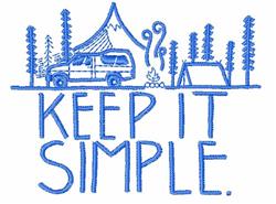 Keep It Simple - 4x4 simple beginner-friendly embroidery design for reusable tote bags
