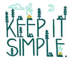 Keep It Simple - 4x4 simple beginner-friendly embroidery design for reusable tote bags