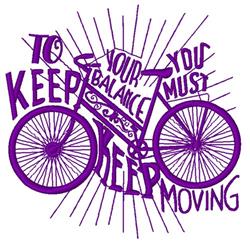 Keep Moving - 4x4 moving detailed machine embroidery design perfect for Water Bottles