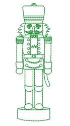 outline quick stitch machine embroidery - Nutcracker Outline for decorative pillow covers