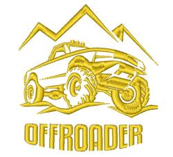 Off Roader - 4x4 monster beginner-friendly embroidery design for reusable tote bags