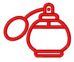 quick stitch atomizer machine embroidery pattern - Outlined Atomizer for decorative pillow covers