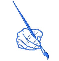 Painter - 4x4 painter quick stitch machine embroidery design for Creative Journals