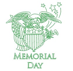 Memorial Day Embroidery Design | EmbroideryDesigns.com