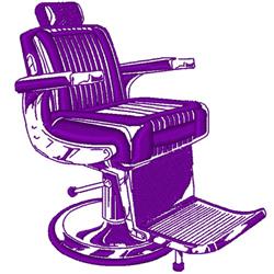 Purple discount barber chair