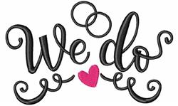 We Do - 4x4 heart beginner-friendly machine embroidery design for reusable tote bags