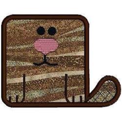Applique Squared Beaver