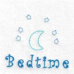 quick stitch star machine embroidery pattern - Bedtime Sky for reusable tote bags